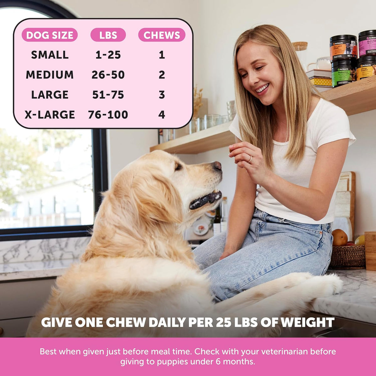 Multivitamin chews for dog