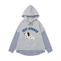 Spotted patch dog hoodie