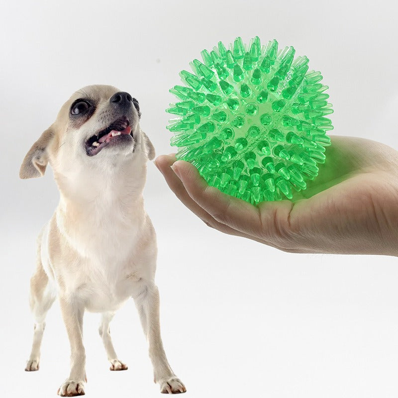 Dog Toy Medium Spike Ball Dog Toy 9CM Sound Pet Teeth Grinding Toy Medium Dog