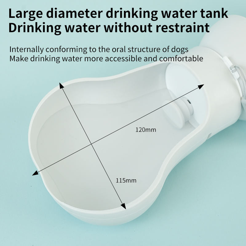 Gourde Pliable Silicone 550ml pour Chien - Distributeur d'Eau